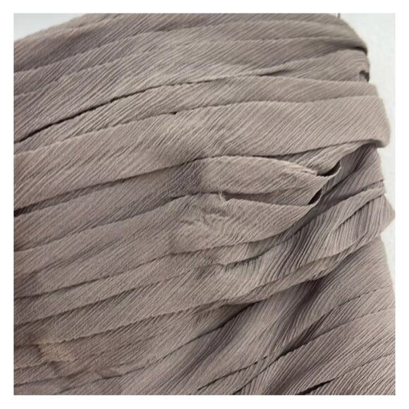 Jenny Yoo Collection Brown Silk Ruched Strapless Formal Evening Gown 10 - Picture 11 of 16